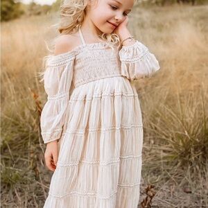 Pippa Maxi (natural chiffon) indie blue